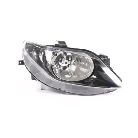 Right Headlamp (Halogen, Single Reflector, Takes H4 Bulb) for Seat IBIZA V ST 2008 2012