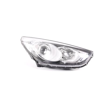 Right Headlamp (Halogen, Takes H7 / H7 Bulbs, Electric Adjustment, Supplied Without Motor) for Hyundai ix35 2010 on