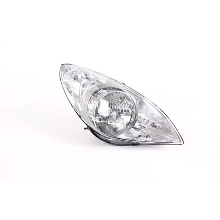 Right Headlamp (Halogen, With Electric Adjustment, Supplied With Motor) for Hyundai i20  2008 2012