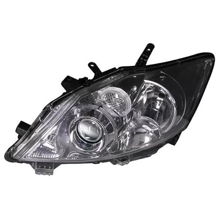 TY AuRS 2010 2013 HEAD LAMP CHROME W RuBBER RHD LH ELECTRIC W O MOTOR   Toyota AURIS VAN van 2006 to 2013