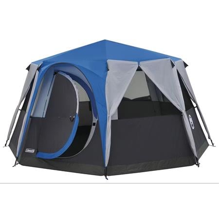 Coleman Cortes Octagon 8 Family Tent   Blue/Grey