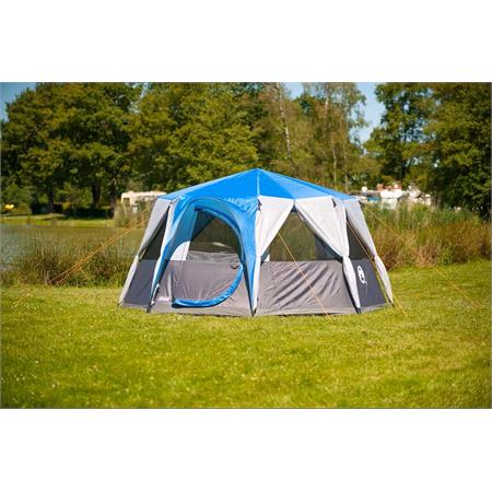 Coleman Cortes Octagon 8 Family Tent   Blue/Grey