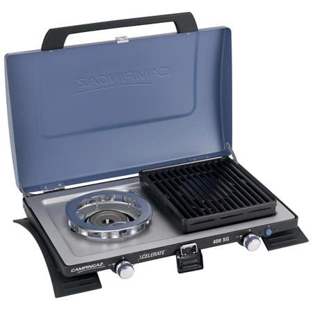 Campingaz Series 400 SG Double Burner & Grill, Portable Camping Gas Stove