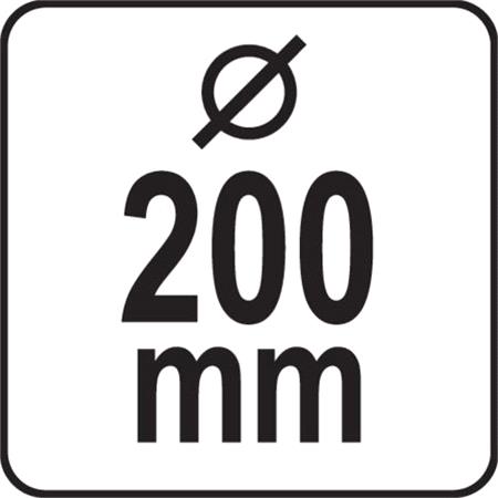 CIRCULAR BRUSH 200MM, CRIMPED WIRE