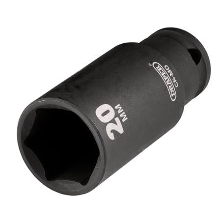 Draper 20176 HI TORQ Metric Deep Impact Socket, 3/8" Sq. Dr., 20mm