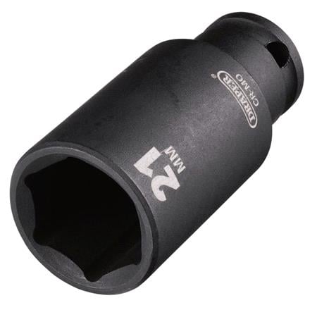 Draper 20177 HI TORQ Metric Deep Impact Socket, 3/8" Sq. Dr., 21mm