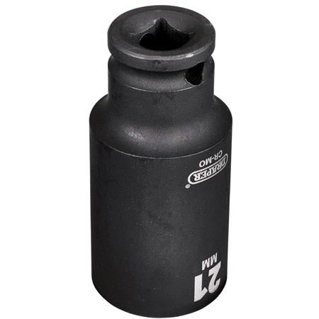 Draper 20177 HI TORQ Metric Deep Impact Socket, 3/8" Sq. Dr., 21mm