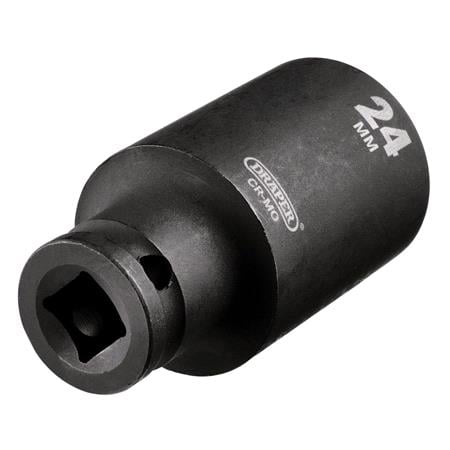 Draper 20182 HI TORQ Metric Deep Impact Socket, 3/8" Sq. Dr., 24mm