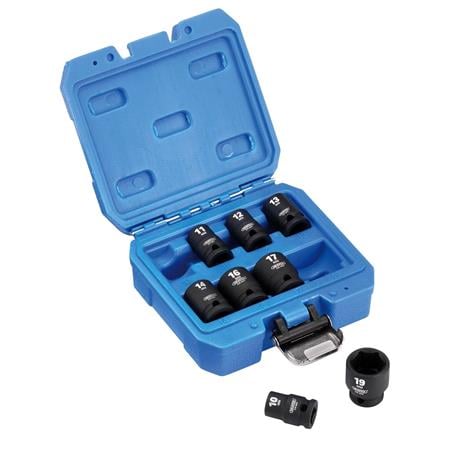 Draper 20203 Draper HI TORQ Metric Impact Socket Set, 3/8" Sq. Dr. (8 Piece)