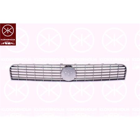 Fiat Grande Punto 2008 2010 Front Bumper Grille, Centre, Silver Grey, TUV Approved