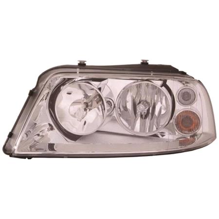 Left Headlamp (Halogen, Takes H7 / H1 Bulbs, Original Equipment) for Seat ALHAMBRA 2001 2010