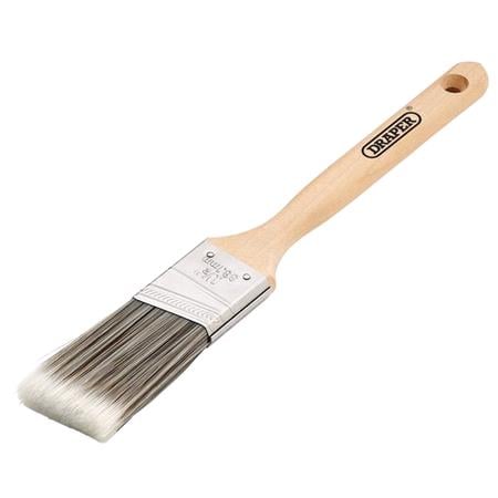 Draper 20440 Angled Paint Brush with Wood Handle, 1.5"