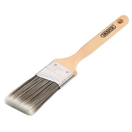 Draper 20442 Angled Paint Brush with Wood Handle, 2"