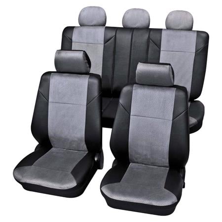 Dark Grey Luxury Car Seat Covers   For Mercedes 190   190 E 1983 1994