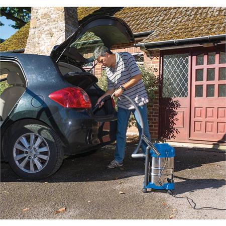 Draper 20515 230V Wet and Dry Vacuum Cleaner with Stainless Steel Tank, 20L, 1250W