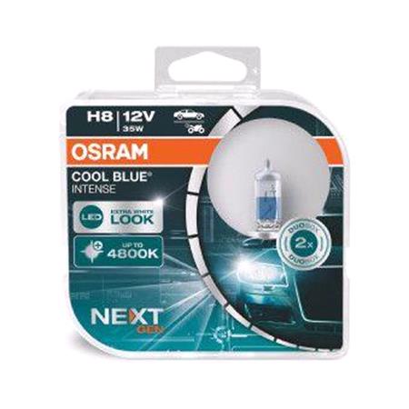 Osram Cool Blue Intense12V H8 35W PGJ19 1 Headlight Bulb   Twin Pack
