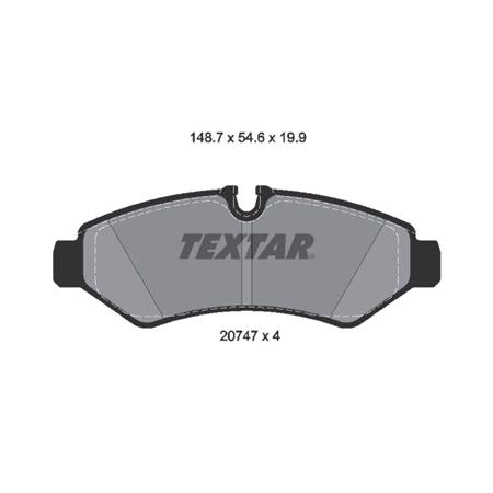 Textar Rear Brake Pads (Full set for Rear Axle)