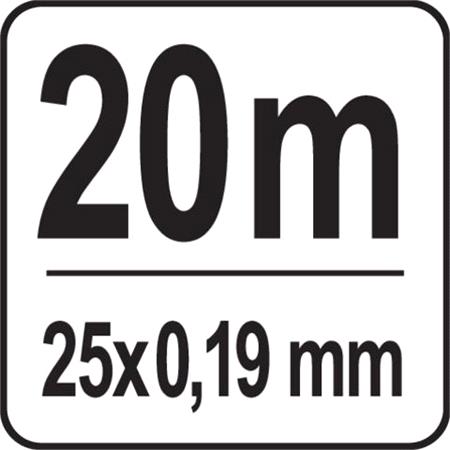 INSULATION TAPE 0.19MM 25MMx20M BLACK