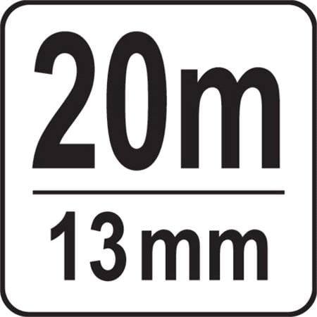 STEEL MEASURING TAPE 20 M X 13 MM