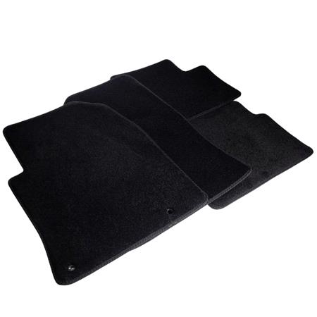 Elite Tailored Car Mats in Black for Hyundai i30 Hatchback, 2011 2017   4 Piece   3 Clips