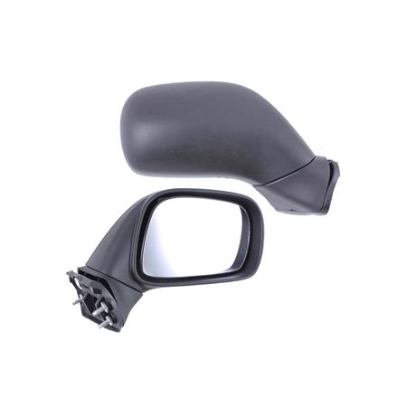 Right Wing Mirror (manual, black cover) for Vauxhall AGILA 2000 2008