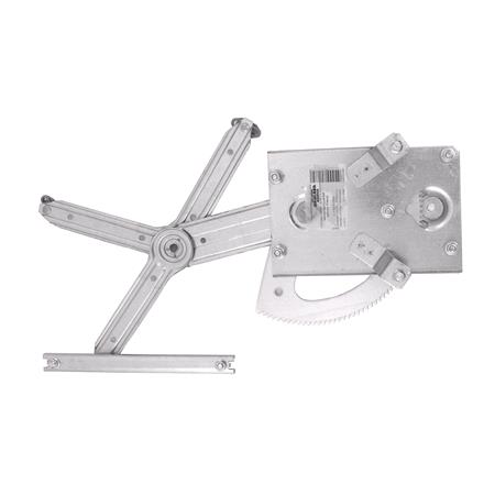Front Left Electric Window Regulator Mechanism (without motor) for OPEL VECTRA C Estate, 2003 2008, 4 Door Models, One Touch/AntiPinch Version, holds a motor with 6 or more pins