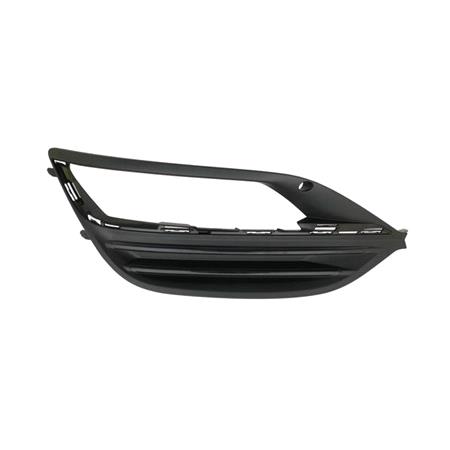 Right Front Bumper Grille (Grained, Matt Black, With Hole For Fog Lamp, Supplied Without Chrome Trim) for Vauxhall INSIGNIA Mk II 2017 to 2020