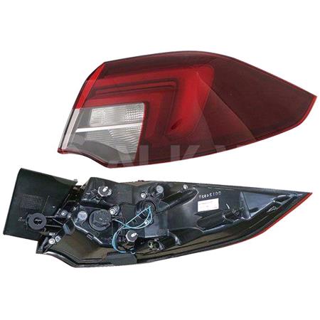 Right Rear Lamp (Outer, On Quarter Panel, LED, Hatchback Models, For Vehicles With LED Headlamps, Original Equipment) for Opel INSIGNIA B Grand Sport 2017 on