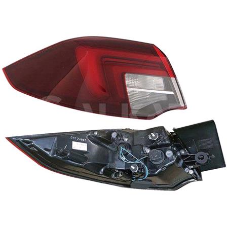 Left Rear Lamp (Outer, On Quarter Panel, LED, Hatchback Models, For Vehicles With LED Headlamps, Original Equipment) for Opel INSIGNIA B Grand Sport 2017 on