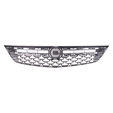Opel Astra K 2015 2019 Front Bumper Grille, Matt Dark Grey, Supplied Without Chrome Trim, TUV Approved