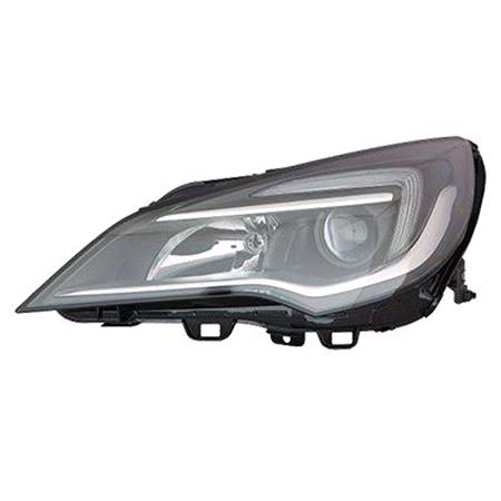 Left Headlamp (Halogen, Takes H7 / H1 Bulbs, With LED Daytime Running Light, Supplied With  Motor) for Vauxhall ASTRA K Saloon 2015 2019
