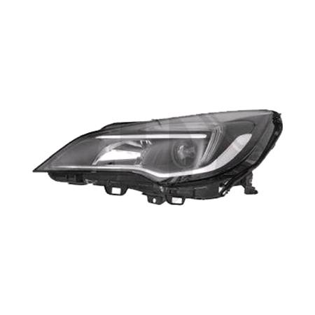 Left Headlamp (Halogen, Takes H7 / H1 Bulbs, With LED Daytime Running Light, Supplied With Bulbs & Motor, Original Equipment) for Vauxhall ASTRA Estate 2015 on