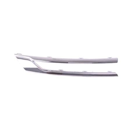 Opel Astra K 2015 2019 RH (Drivers Side) Front Bumper Grille Trim, Chrome, TUV Approved