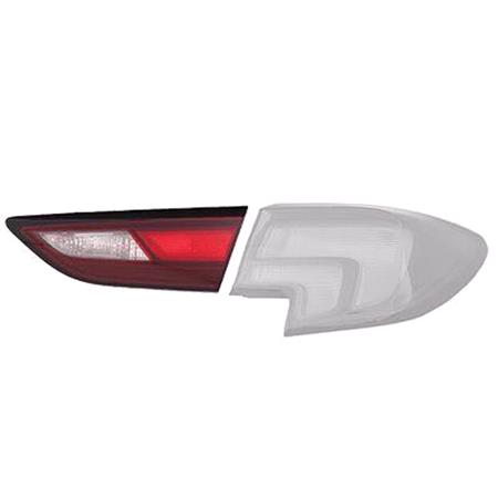 Right Rear Lamp (Inner, On Boot Lid, 5 Door Hatchback Only, Standard Bulb Type, Supplied With Bulbholder, Original Equipment) for Opel ASTRA K 2015 2019
