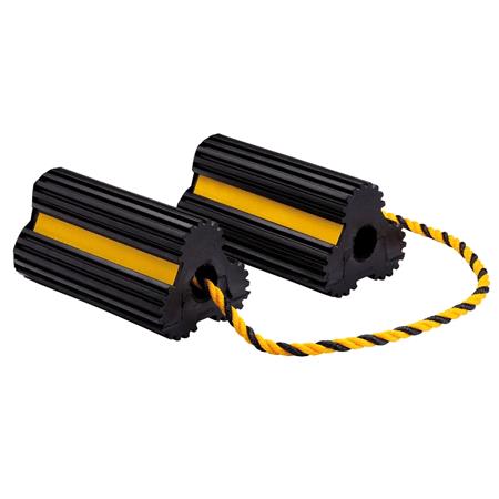 Draper 21135 Heavy Duty Rubber Wheel Chocks, 3 Tonne (Pair)