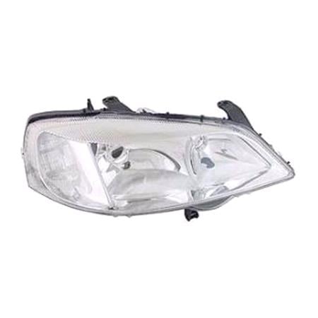 Right Headlamp (Silver Bezel. Original Equipment) for Vauxhall ASTRA Mk IV Coupe 1998 2003