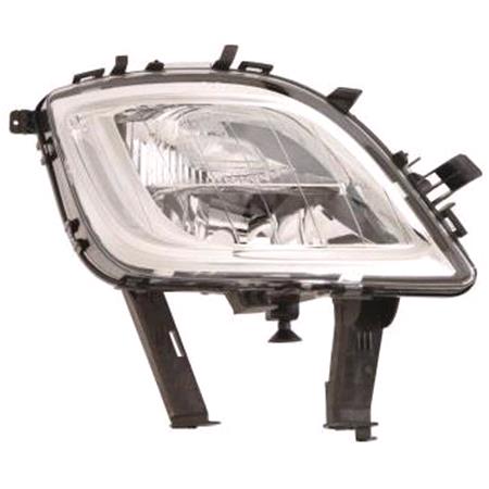 Right Front Fog Lamp / Indicator Combination Lamp (Chrome Bezel, Halogen, Takes H10 / PSY24W Bulbs, Original Equipment) for Opel ASTRA Sports Tourer 2010 2012