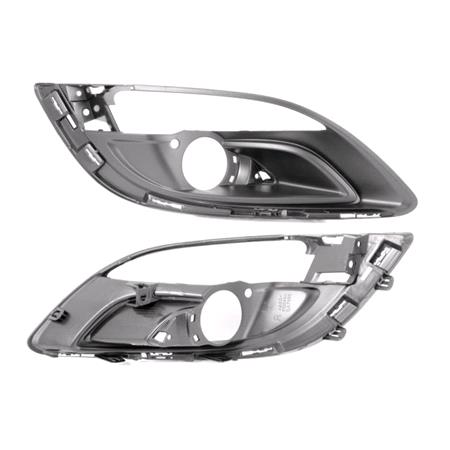 Vauxhall ASTRA Mk VI 2012 Onwards RH (Drivers Side) Front Bumper Grille, With Hole For Fog Lamp