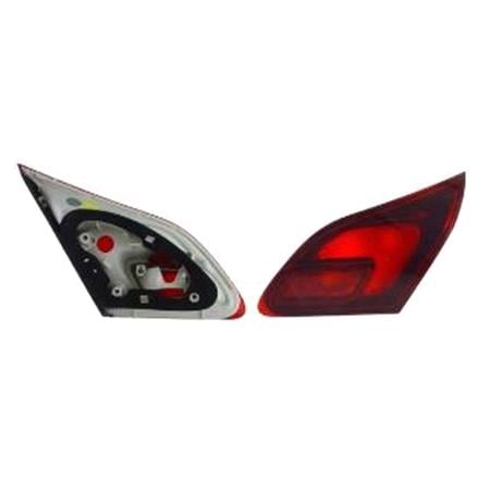 Right Rear Lamp (Inner, On Boot Lid, 5 Door Hatchback , Smoked Type, Without Bulbholder, Original Equipment) for Opel ASTRA J 2010 2015