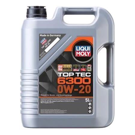 Liqui Moly 0W 20 C5 Top Tec 6300 Engine Oil   5 Litres