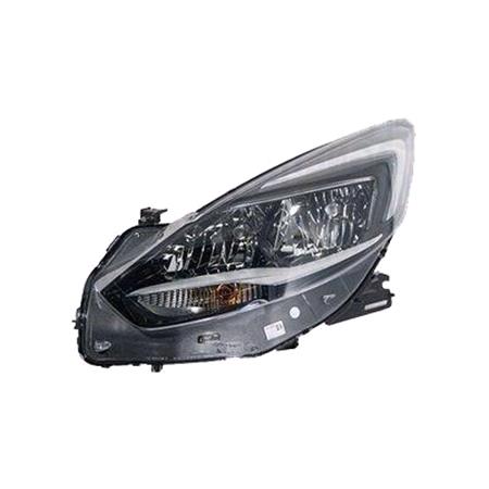 Left Headlamp (Halogen, Take H7 / H7 Bulbs, With LED Daytime Running Light, Supplied With Bulbs & Motor, Original Equipment) for Opel ZAFIRA 2017 on