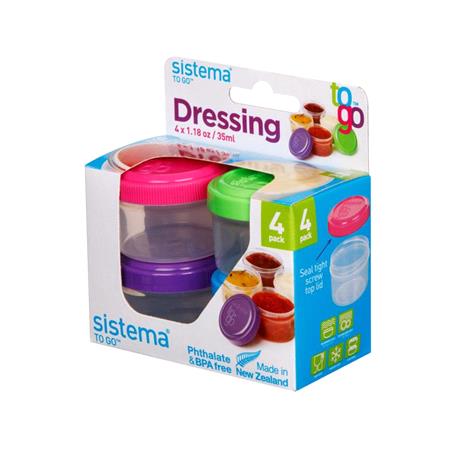 Sistema 35ml Dressing Pots   Pack of 4