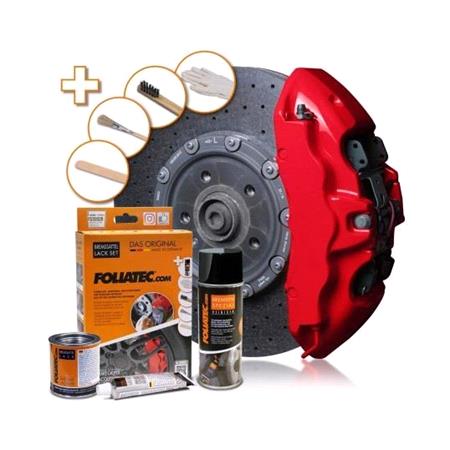 Foliatec Brake Caliper Paint Lacquer   Rosso Red 7 Piece Component Set