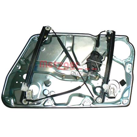 METZGER Window Regulator, Left Front Electric without electric motor (2160018)