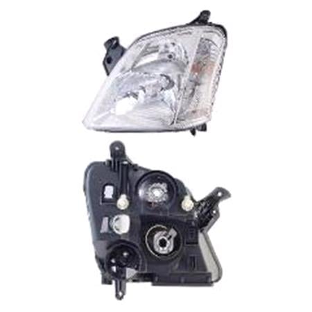 Left Headlamp (Halogen, Takes H7 / H1 Bulbs, Supplied With Motor) for Vauxhall MERIVA 2003 2010