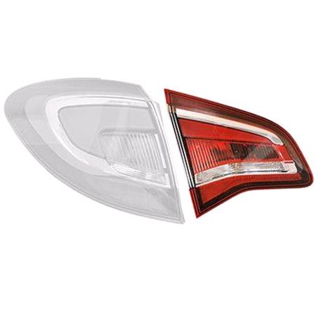 Left Rear Lamp (Inner, On Boot Lid, Supplied With Bulbholder, Original Equipment) for Opel MERIVA B 2013 to 2017