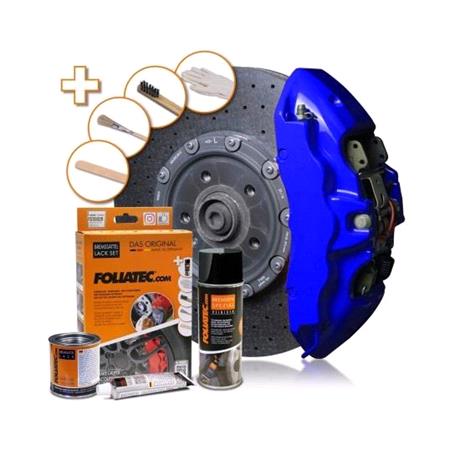 Foliatec Brake Caliper Paint Lacquer   RS Blue 7 Piece Component Set