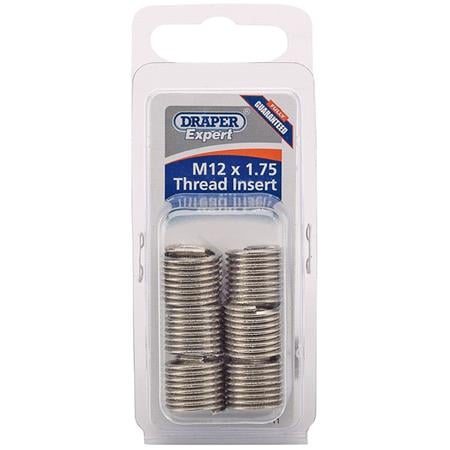 Draper Expert 21711 M12 x 1.75 Metric Thread Insert Refill Pack (6)