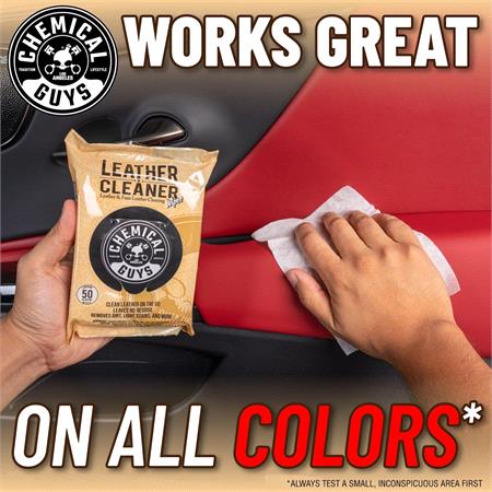 Chemical Guys Leather Cleaner Wipes (50 ct)