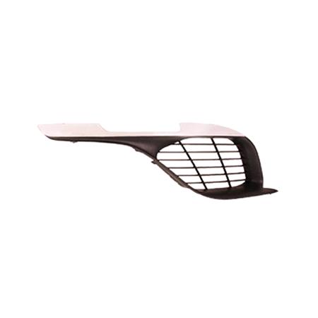 Peugeot 308 2014 2021 RH (Drivers Side) Front Bumper Grille, Inner, Matte Black, With Chrome Trim, Active Models